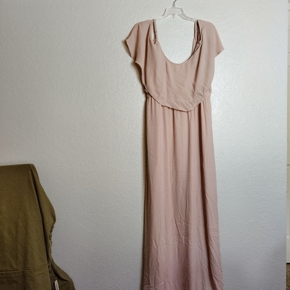 Show me your mumu Caitlin Ruffle Maxi Dress bridesmaids wedding holiday sz 2Xl - Picture 2 of 9